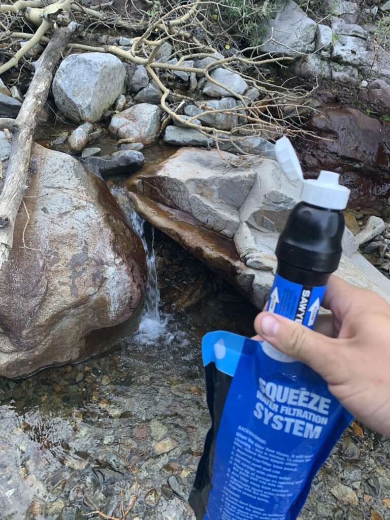 Sawyer water filter for backpacking 