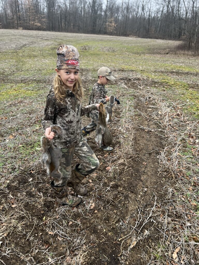 Crossing a field with squirrels 