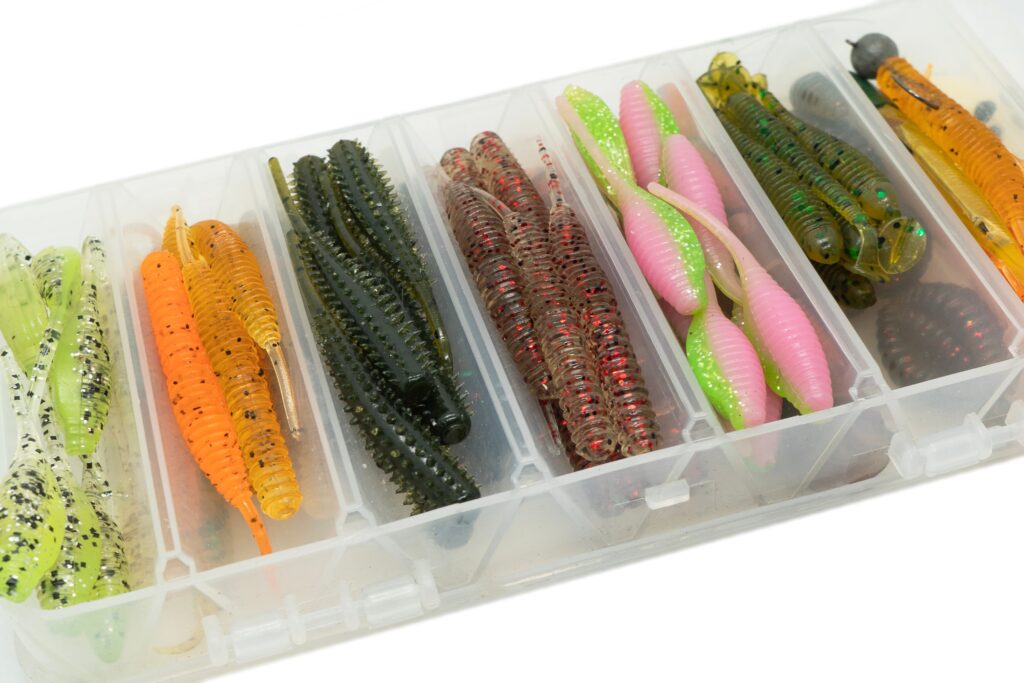 bass baits rubber worms 